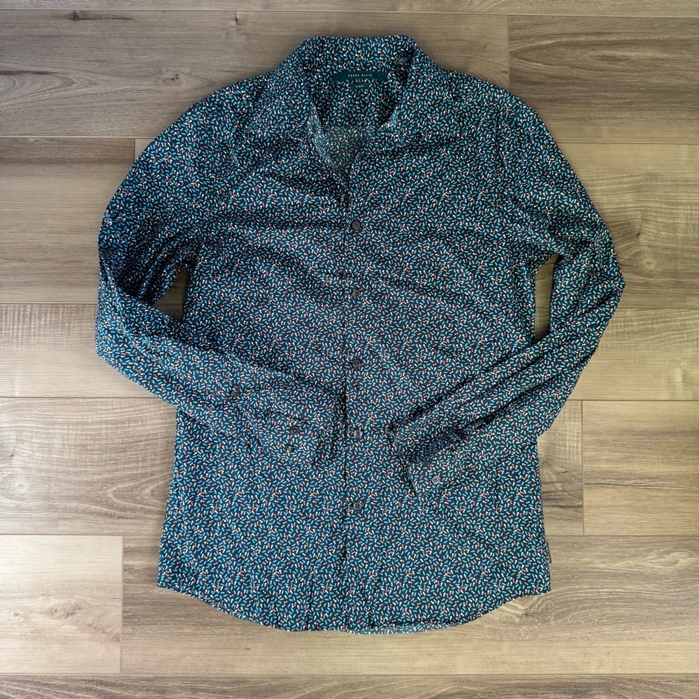 Perry Ellis Multicolor Patterned Slim Fit Shirt